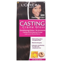 Wilko  L Oreal Casting Creme Gloss Hair Colourant Darkest Brown 300