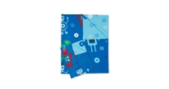 Robot Print Cot Bed Duvet Set