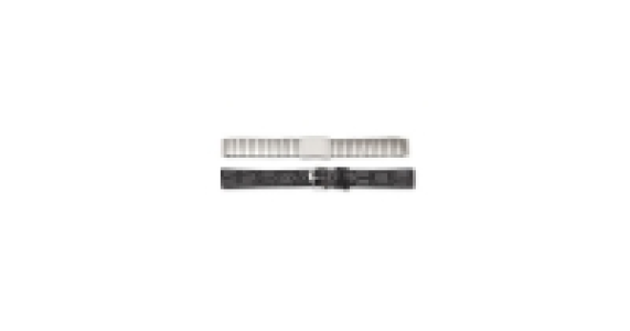Ladies Silver and Black Watch Strap