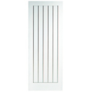 Wickes Geneva Internal Fire Door White Grained Moulded 5 Pan £119.00