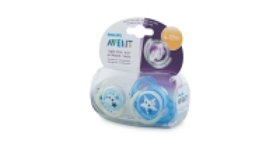Avent Glowing Soothers 6-18 Months