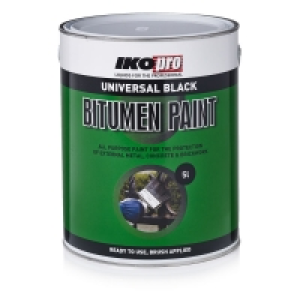 Wilko  IKOpro Bitumen Paint Black 5L