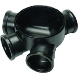 Shallow Access Chamber Base Drain Black