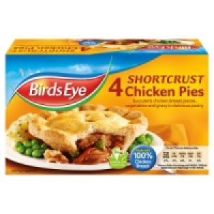Birds Eye 4 Shortcrust Chicken Pies 620g £2.50