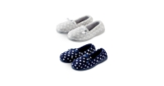 Ladies Spotty Towelling Slippers £3.99