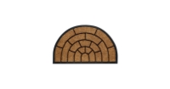 Half Moon Tiles Coir Mat