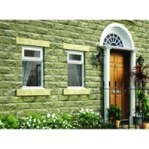 Wickes Timber Casement Window White 1195x1195mm Top Hung Ope