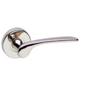 Urfic Como Round Rose Latch Handle Polished Nickel &pound;14.99