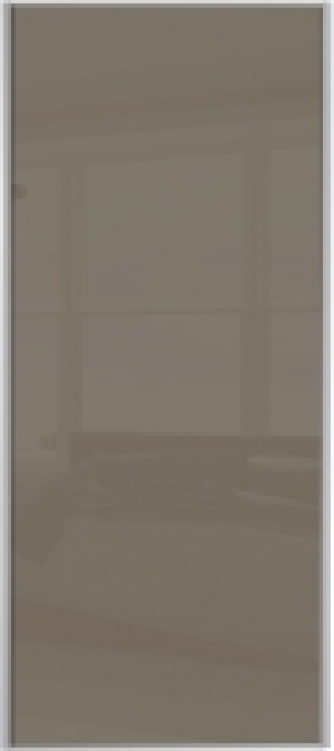 Wickes Sliding Wardrobe Door Silver Framed Single Panel Capp £84.99