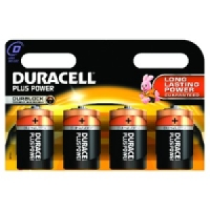 Duracell Plus Power Batteries D PK4