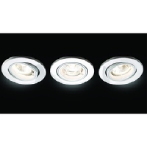 Fire Rated Tilt Downlight White Pk3