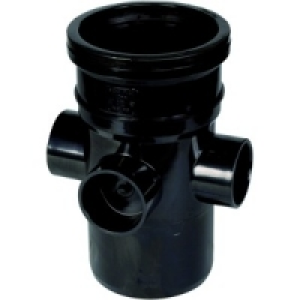 3 Socket Soil Boss Pipe Black