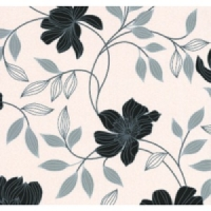 Super Fresco Textured Camille Black/White