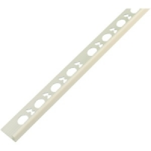 Wickes Tile Trim White PVC 9mmx2.44m