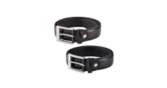 Mens Silver Buckle Leather Belt £4.99