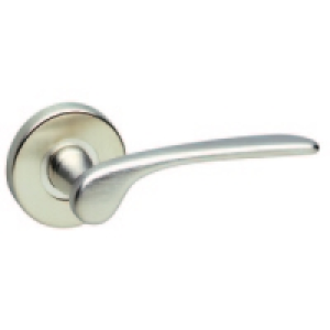 Urfic Como Round Rose Latch Handle Satin Nickel