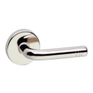 Urfic Lucerne Round Rose Lever Handle Polished Nickel
