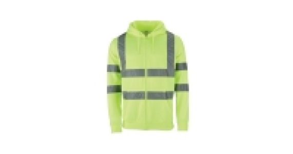 Mens Hi-Vis Zipped Sweatshirt