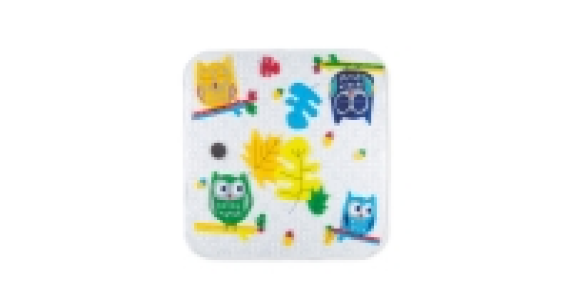 Kids Owls Design Square Bath Mat