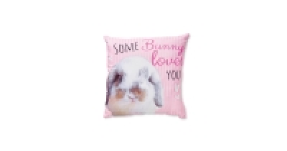 Bunny Loves You Shaped Cushion