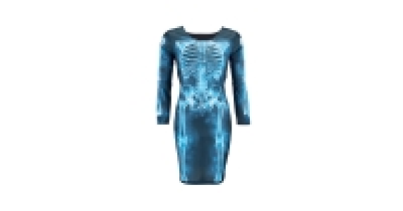 Ladies Skeleton Halloween Dress