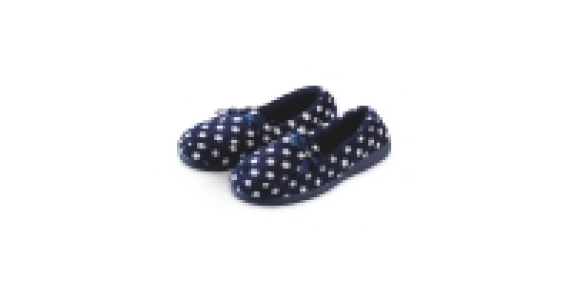 Ladies Spotty Towelling Slippers £3.99