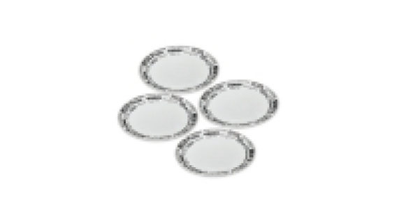 Script Pizza Plate 4-Plate