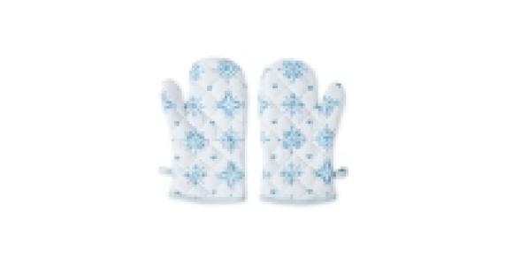 Blue Snowflake Christmas Oven Glove