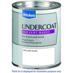 Wickes Undercoat Paint Grey 750ml