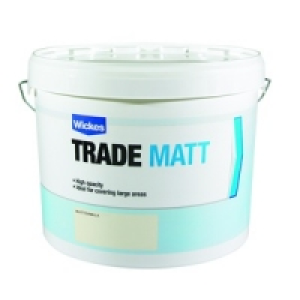 Wickes Trade Matt Emulsion Paint Buttermilk 10L £24.99