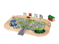 Lidl  PLAYTIVE JUNIOR Wooden Motorway Set or Train and Road Contro