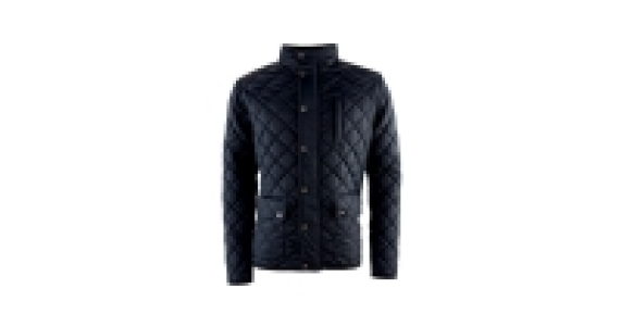 Mens Black Quilted Winter Jacket