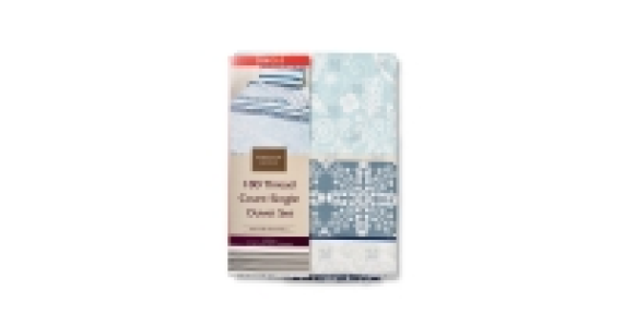 Blue Paisley Single Size Duvet Set