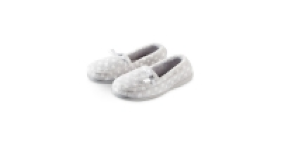 Ladies Spotty Towelling Slippers