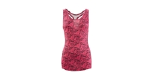 Ladies Pink Patterned Fitness Vest