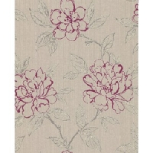 Super Fresco Textured Bloom Red