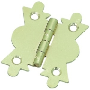 Wickes Butterfly Cabinet Hinge Electro Brass 51mm 2 Pack
