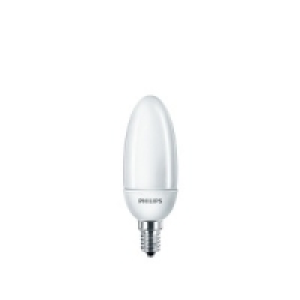 Philips 8W SES CFL Candle Bulb