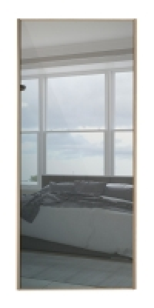 Wickes Sliding Wardrobe Door Wood Effect Framed Mirror Or Pa