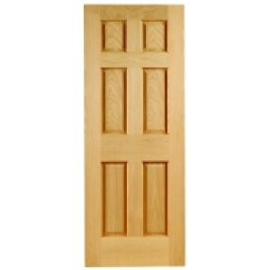 Wickes Ludlow Intetrnal Fire Door Oak Veneer 6 Panel 1981x83