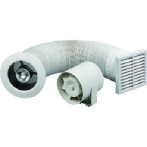 Extractor Fan & Light Kit with Timer