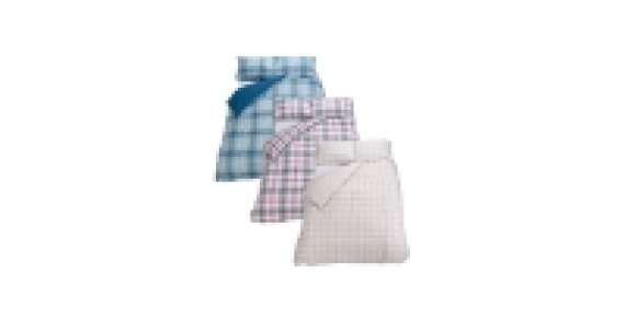 Brushed Check Cotton King Duvet Set £14.99
