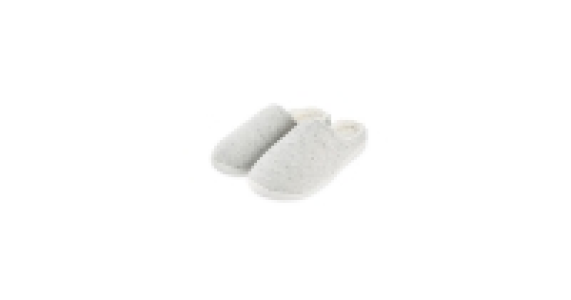 Mens Cream Memory Foam Slippers