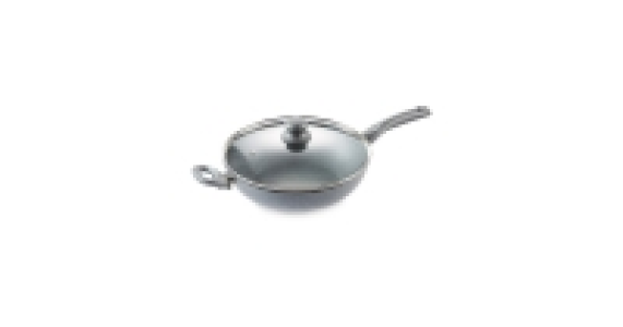 Large Marble Effect Wok with Lid