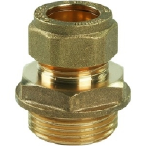 Compression Male Iron Coupler 15mm
