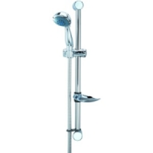 Three Spray Showerhead and Riser Rail