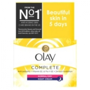 Complete Care Normal/Dry Moisturiser Night Cream £5.00
