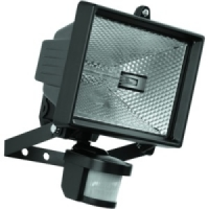 400W PIR Floodlight Black