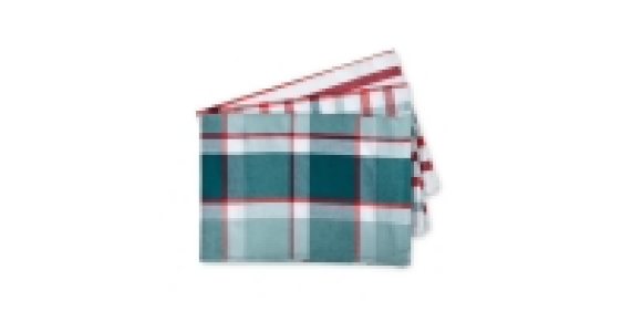 Red & Green Tea Towel 3-Pack