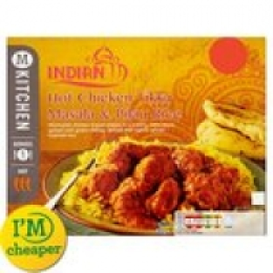 M Kitchen Hot Chicken Tikka Masala & Pilau Ri &pound;2.49